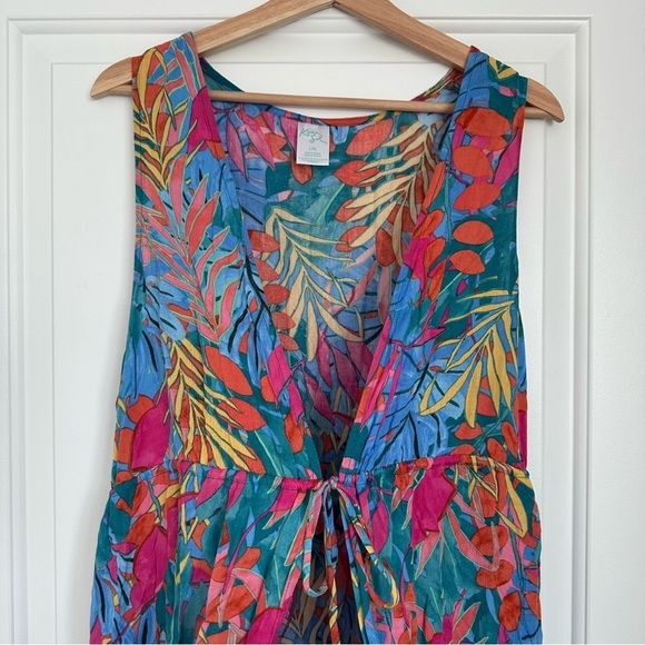 Kona Sol Tie Front Swim Cover-up - Picture 3 of 6